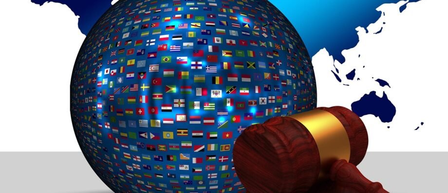 ai generated, law, globe, flags, hammer, justice, international, international law, continents, order, regulation, jurisprudence, jurisdiction, court, law, law, law, law, law, international